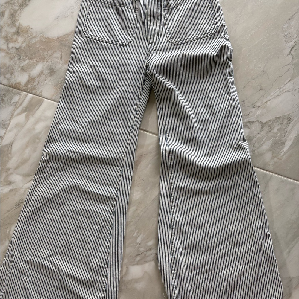 Show Me Your MuMu Striped Flare Jeans - Picture 1 of 7